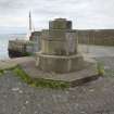 Port Seton Harbour,  Colonel Thomas Cadell memorial.  View from the east.