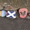 Port Seton painted stones. Donated by the community during the 2020 Covid 19 global pandemic.