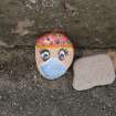 Port Seton painted stones. Donated by the community during the 2020 Covid 19 global pandemic.