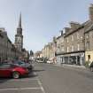 Haddington, Market Street. View from east showing no traffic due to Covid 19 restrictions in April 2020.