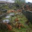 General view of concrete platforms to the S of Sannox Burn