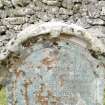 Graveyard survey, Figure 5a, Gravestone no. 2, top of, St Kilda