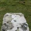 Graveyard survey, Figure 5c, Gravestone no. 2, top of, St Kilda