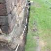 Photographic survey, View of trench on SE facing Wall, Craiglockhart Castle