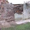 Watching brief, Exposed area of transept wall, Coldingham Priory