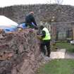 Watching brief, Working shot lapidarium, Coldingham Priory