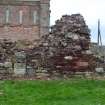 Watching brief, Refectory wall (E half of N wall with tree trunk), Coldingham Priory