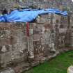 Watching brief, Exposed S wall of S transept, Coldingham Priory