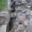 Watching brief, Refectory wall (hand dug slot), Coldingham Priory