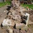 Watching brief, Refectory wall, Coldingham Priory