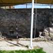 Watching brief, S transept wall (S half), Coldingham Priory