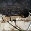 Watching brief, Slot dug at base of S transept wall, Coldingham Priory