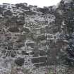 Watching brief, Detail of blocked archway in W refectory wall, Coldingham Priory