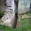 Watching brief, Drainage trench at S end of lapidarium, Coldingham Priory