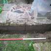 Watching brief, Drainage trench at S end of lapidarium, Coldingham Priory