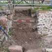 Watching brief, Ground below steps following removal, Coldingham Priory