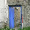Historic building recording, S building, E external elevation, detail of doorway, 13 Edinburgh Road, South Queensferry