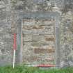 Historic building recording, S building, E external elevation, detail of blocked doorway, 13 Edinburgh Road, South Queensferry