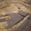 Archaeological excavation, Post-excavation shot of large feature [410], truncative [408], Balmakeith Industrial Estate