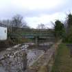 Photographic survey, Structure 10 - Devlin Road Bridge, Profile shot of S elevation, White Cart Water Flood Prevention Scheme