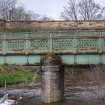 Photographic survey, Structure 10 - Devlin Road Bridge, Close up paraphet detail, White Cart Water Flood Prevention Scheme