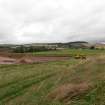Monitored topsoil strip, General view, Phase 2, Mountcastle Quarry, Letham