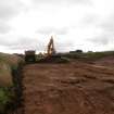 Monitored topsoil strip, Working shot, Phase 2, Mountcastle Quarry, Letham