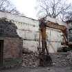 Archaeological evaluation, General shot of demolition work, 84-92 Candlemaker Row, Edinburgh