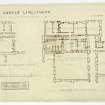 Dundas Castle
Plan of basement, ground and entresol floors showing alterations
Entitled: 'Dundas Castle, Linlithgow, Proposed alterations No.1'