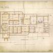 Basement plan of Ballogie House.