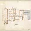 Ground floor plan of Ballogie House.