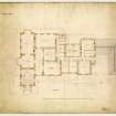 Ground floor plan of Ballogie House.