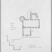 Aboyne Castle.
Plan and details of earlier house showing different stages of construction.
Titled: 'Aboyne Castle, Aberdeenshire' 'Entrance doorway surrounded, First Floor, N.E Tower'.