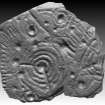 Snapshot of 3D model, from Scotland's Rock Art Project, Baldardo, Angus