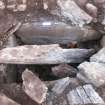 Archaeological excavation, Vertical view of Cist 1, Holm Mains Farm, Inverness, Highland