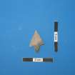 Archaeological excavation, Lithic find, Small Arrowhead, Holm Mains Farm, Inverness, Highland