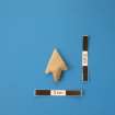 Archaeological excavation, Lithic find, Small Arrowhead, Holm Mains Farm, Inverness, Highland