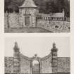 Kinross House Garden - Photographs of the garden house and Fish Gates.