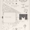Cowane's Hospital Garden  - Plan of garden & drawing of sundial