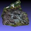 Snapshot of 3D model, from Scotland's Rock Art Project, Evanachan 1, Cowal, Argyll and Bute