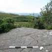 Digital photograph of panel in context with scale, from Scotland's Rock Art Project, Achanarnich 1, Kilmartin, Argyll and Bute