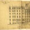 Proposed Hotel for Wm Smith, Queen's Hotel, 160 Nethergate, Dundee.
Side Elevation.