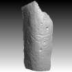 Snapshot of 3D model, from Scotland's Rock Art Project, Kilbride Burial Slab 1, Kilmartin, Argyll and Bute