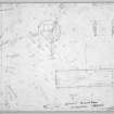Survey drawing of elements of the Bishop's Palace, Kirkwall.