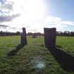 Digital photograph of rock art panel context, Scotland's Rock Art Project, Nether Largie North West Standing Stone, Kilmartin, Argyll and Bute