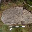 Digital photograph of perpendicular to carved surface(s), from Scotland's Rock Art Project, Ormaig 3, Kilmartin, Argyll and Bute