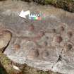 Digital photograph of close ups of motifs, from Scotland's Rock Art Project, Ormaig 3, Kilmartin, Argyll and Bute