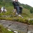 Digital photograph of rock art panel context, Scotland's Rock Art Project, Ormaig 3, Kilmartin, Argyll and Bute