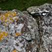Digital photograph of perpendicular to carved surface(s), from Scotland's Rock Art Project, Cadruim 1, Tiree, Argyll and Bute