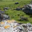 Digital photograph of panel in context with scale, from Scotland's Rock Art Project, Cadruim 1, Tiree, Argyll and Bute